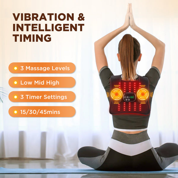 LED Red Light Physical Therapy Belt Multi-function Far Infrared Hot Compress