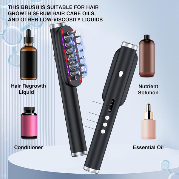 Color-light Microcurrent Scalp Treatment Massager Comb