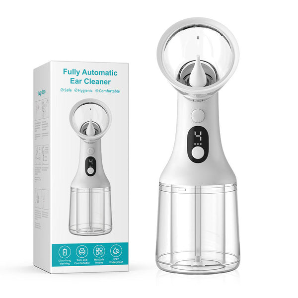 Household Electric Water Wash Waterproof Ear Wax Removal Powered Ear Washer Machine Portable Wireless Ear Cleaning Kit