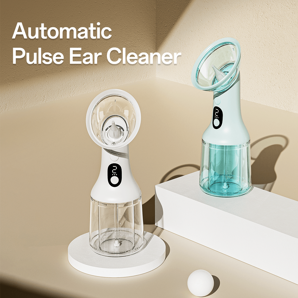 Household Electric Water Wash Waterproof Ear Wax Removal Powered Ear Washer Machine Portable Wireless Ear Cleaning Kit