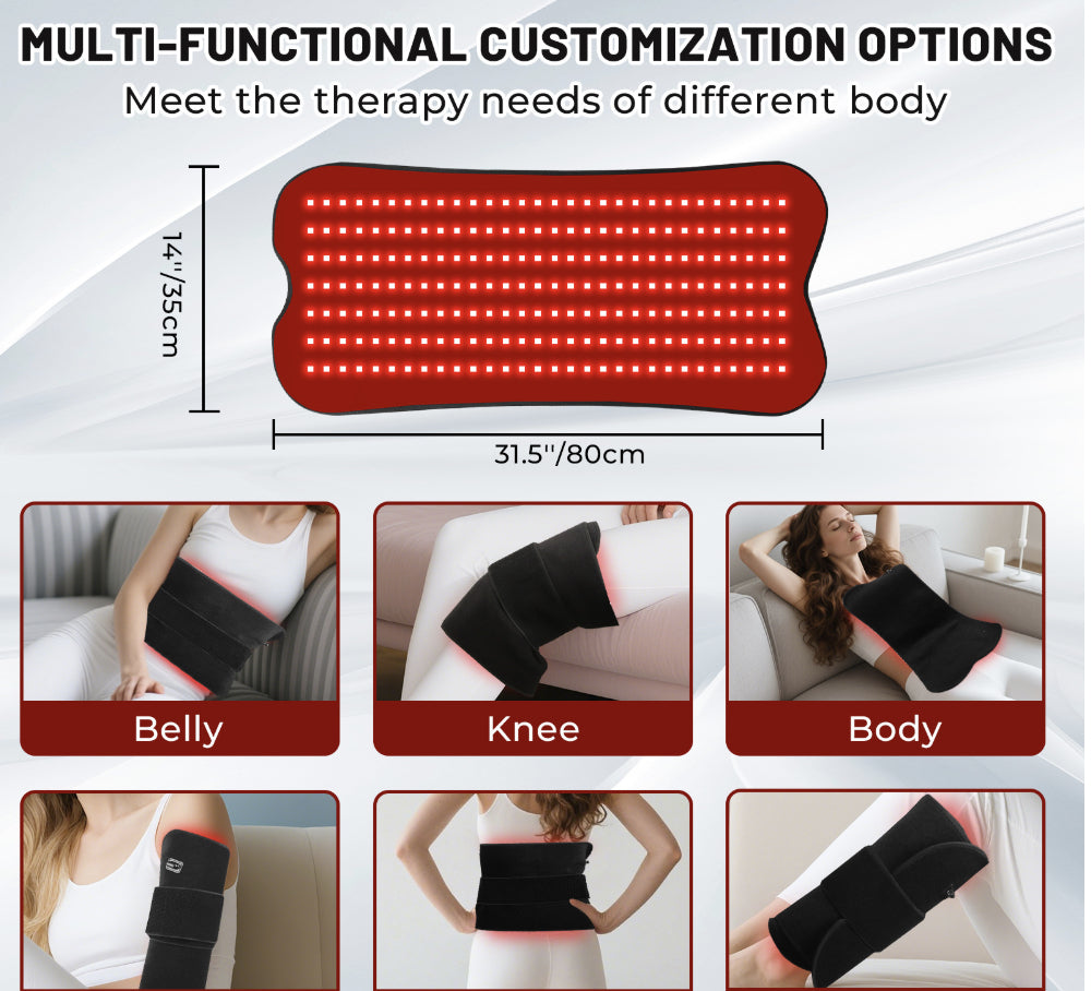 Household Red Light Dual-Wavelength Infrared Full-Body Therapy Mat