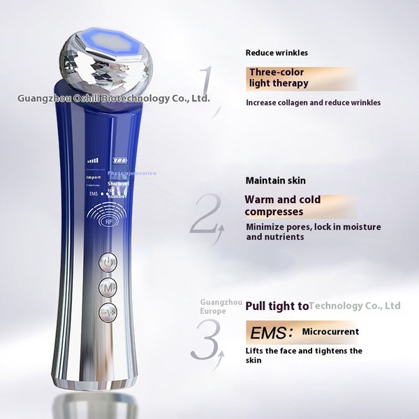 Household RF Skin Rejuvenation Lifting Import Hot And Cold Firming Massage Instrument