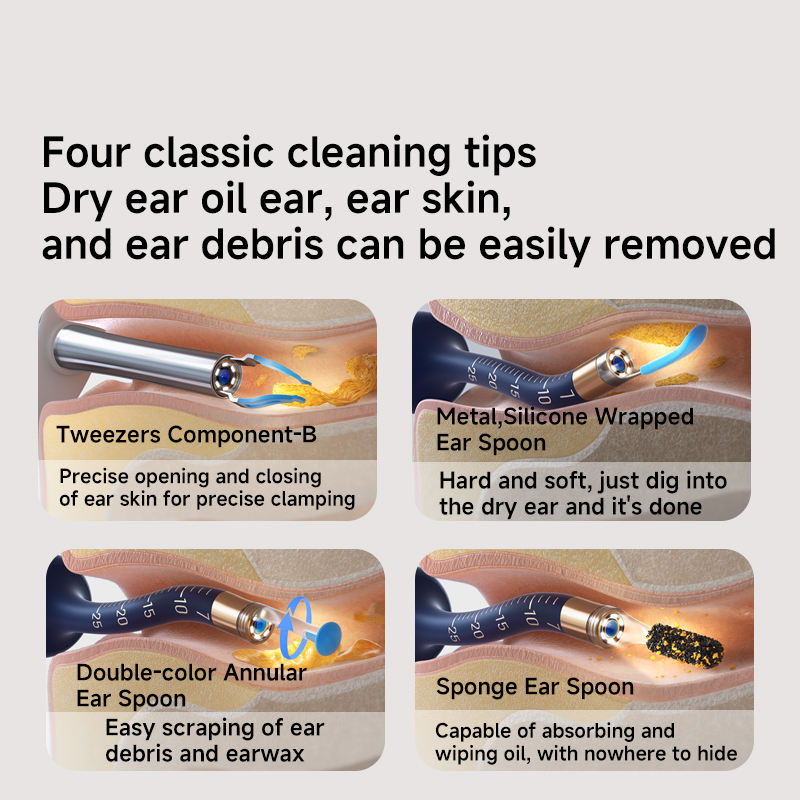 Bebird EarSight Plus Earwax Removal Tool Ear Canal Cleaner, Equipped With A Camera For Ear Nose Throat Examination.