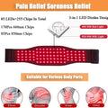 Red Light Infrared Physical Therapy Belt Waist Pain Relief Heat