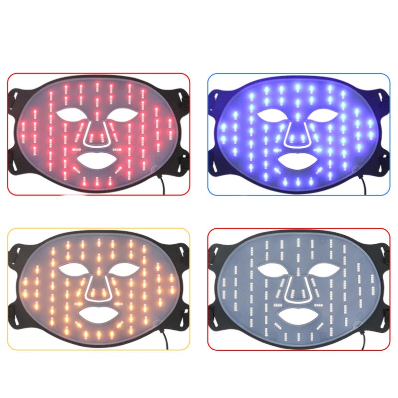Led Silicone Mask Instrument Photon Rejuvenation Large Row Lamp 7 Color Red Blue Spectrometer