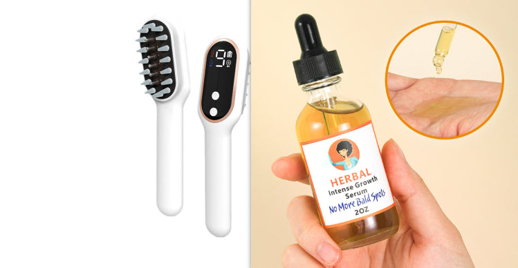 Scalp Medicine Feeder Care Massage Blue Light Red Light Hair Growth Tonic Import Comb